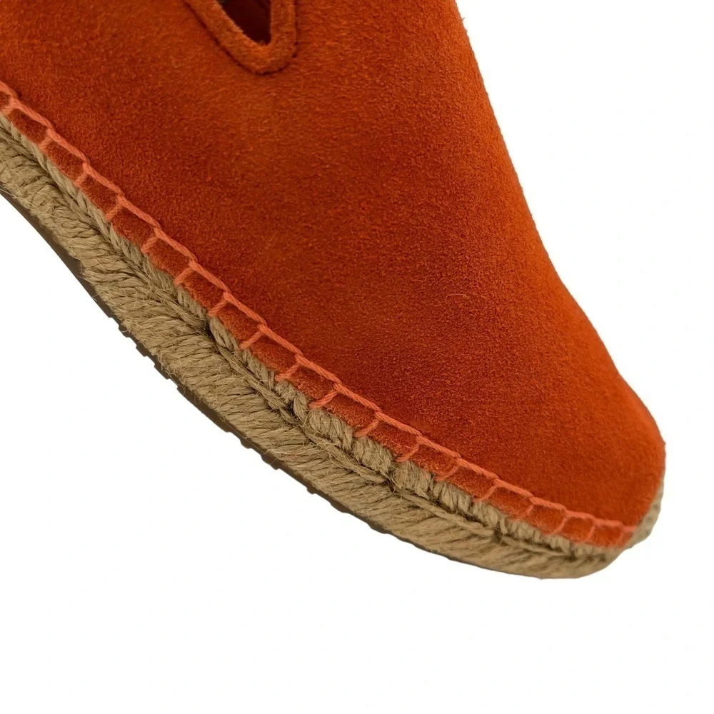 UGG Women’s Sandrinne Suede Orange Espadrille Size 7.5